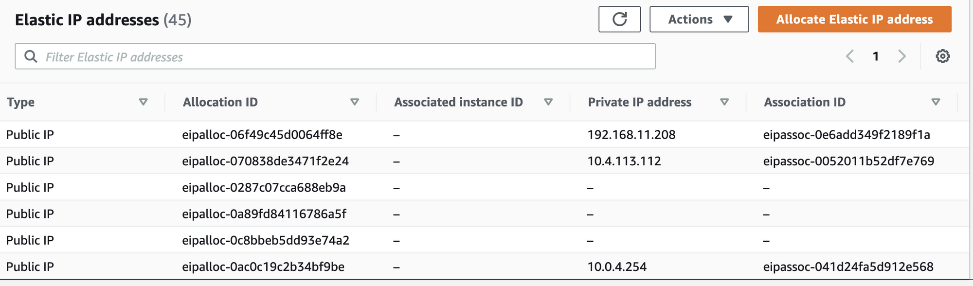 Release & Remove Elastic IP Addresses 