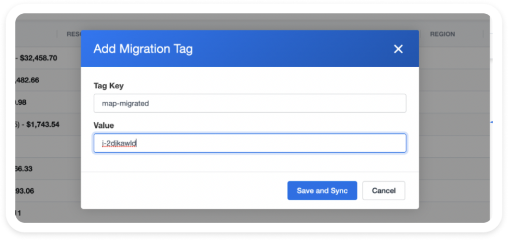 Add AWS Migration Tags