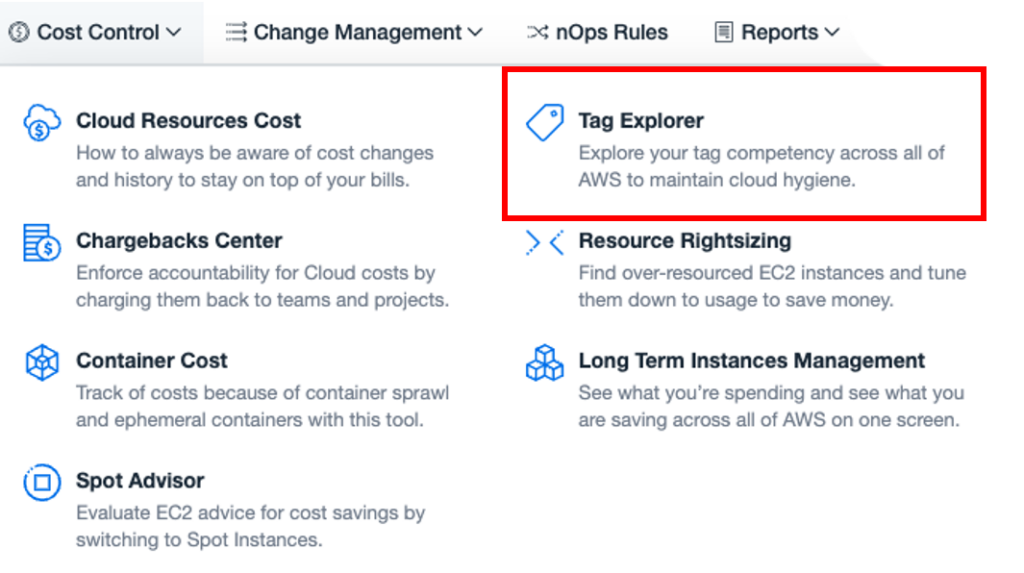 Using nOps Tag Explorer to find untagged AWS Resources