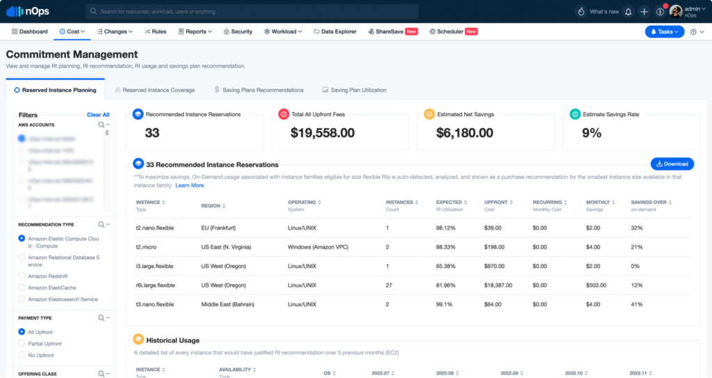 How nOps can help in optimizing AWS costs