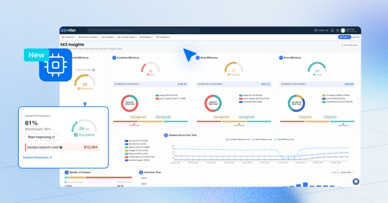 New EKS Dashboard for Compute Copilot
