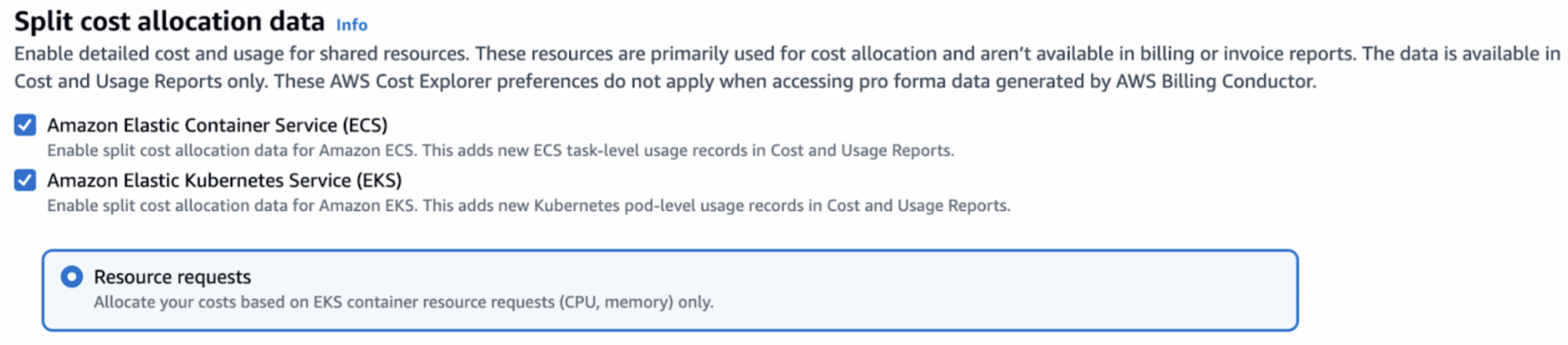 Screenshot of AWS console