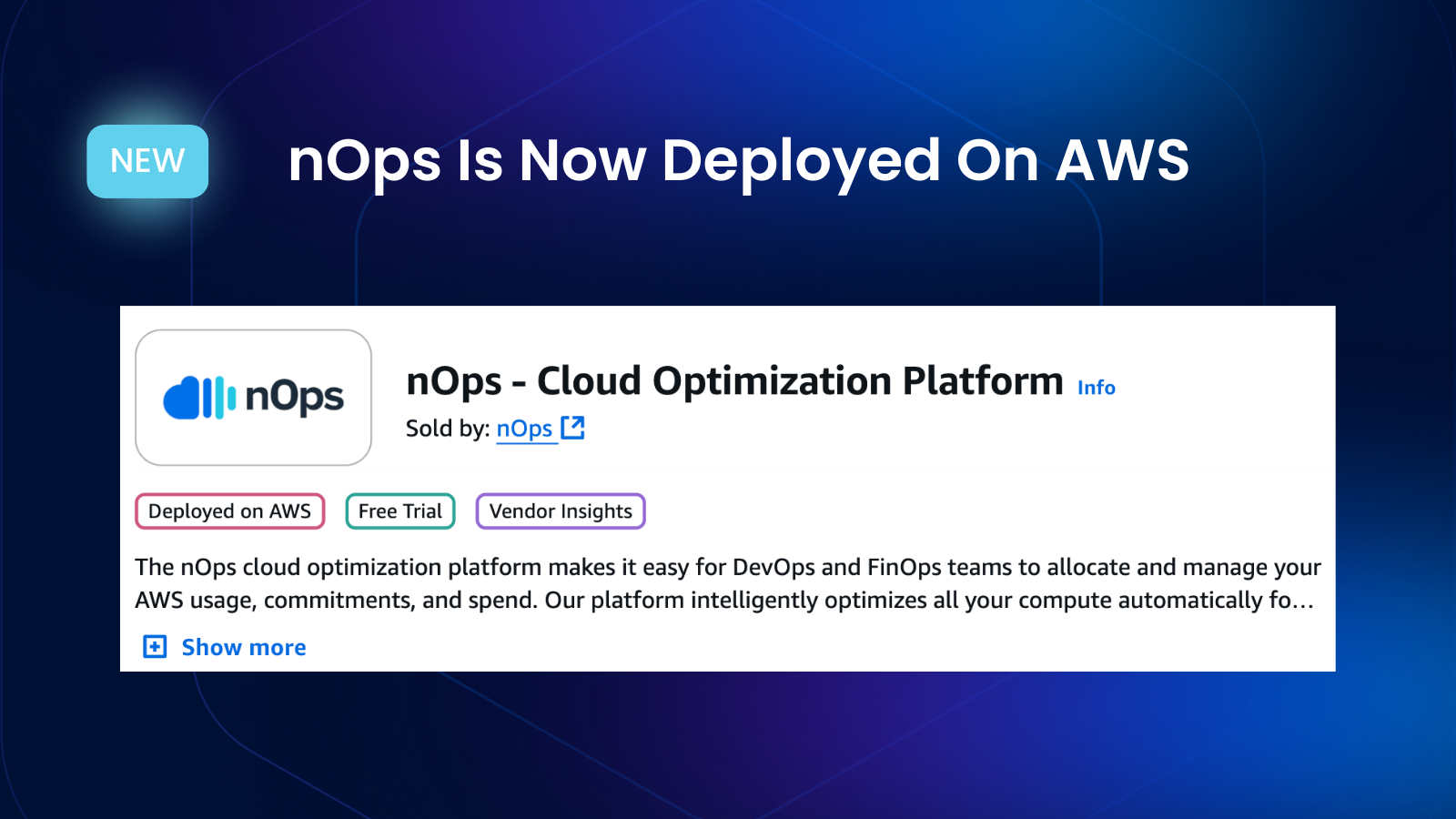 nOps is deployed on AWS: featured image