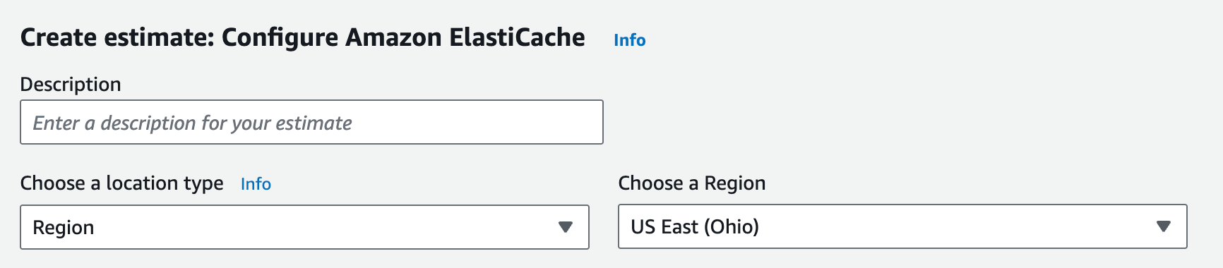 Use the AWS pricing calculator to estimate the cache's data storage usage