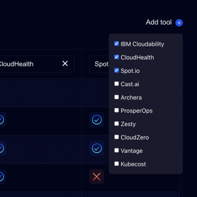 Choose the tools you would like to compare